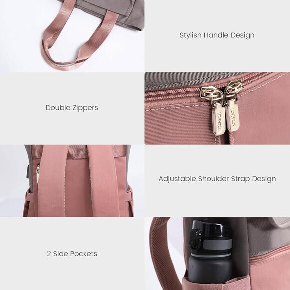 Convertible Women’s Backpack Purse Mini Daypack Travel Work Tote Set main image 5